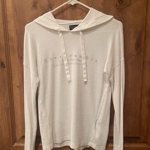 A&F Logo White Sweater